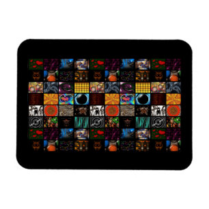 Dekoratives Pop-Art-Muster Magnet