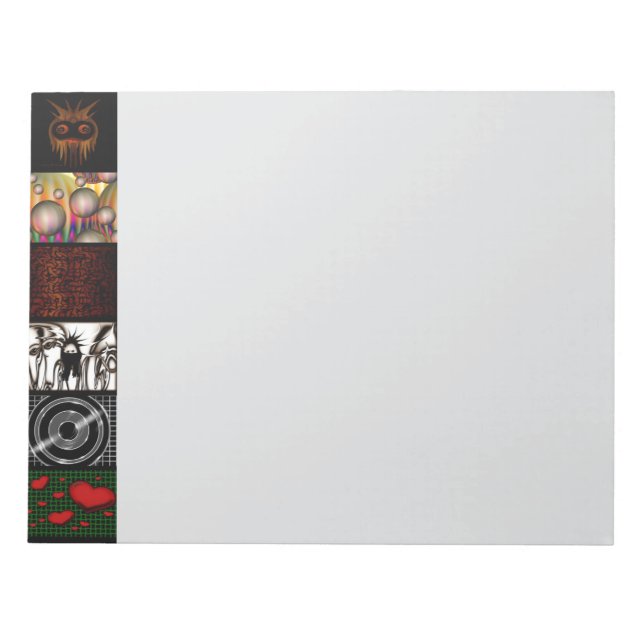 Dekoratives Pop-Art-Muster  Notizblock (Vorderseite)