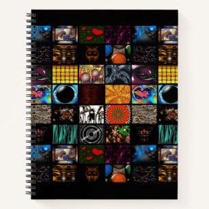 Dekoratives Pop-Art-Muster Notizbuch