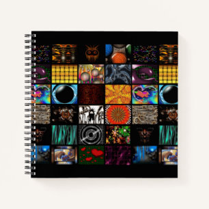 Dekoratives Pop-Art-Muster Notizbuch