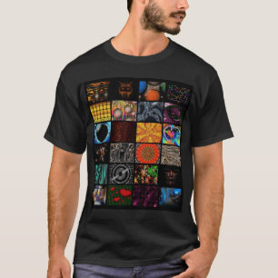 Dekoratives Pop-Kunst-Muster T-Shirt