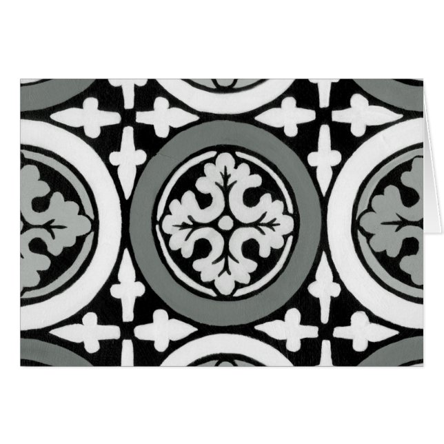 Dekoratives Renaissance Rosette Tile Design (Vorderseite (Horizontal))