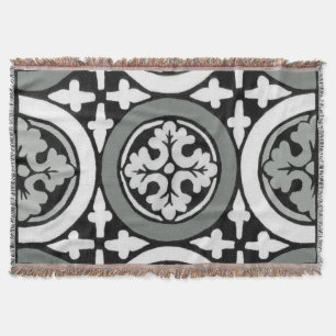 Dekoratives Renaissance Rosette Tile Design Decke