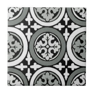 Dekoratives Renaissance Rosette Tile Design Fliese