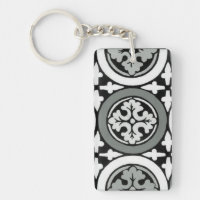 Dekoratives Renaissance Rosette Tile Design