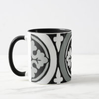 Dekoratives Renaissance Rosette Tile Design