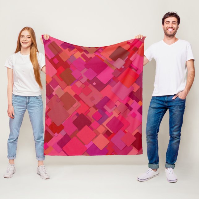 Dekoratives Rot Fleecedecke (Beispiel)