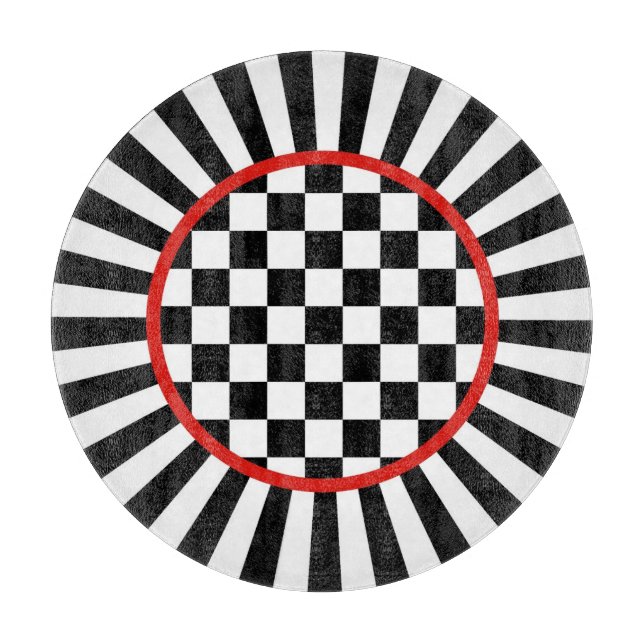 Dekoratives rundes schneidebrett (Vorderseite)