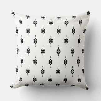 Dekoratives Schwarz-Weiß-Design Kissen