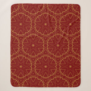 Dekoratives Tapetendesign in Form. nahtloses Muste Sherpadecke