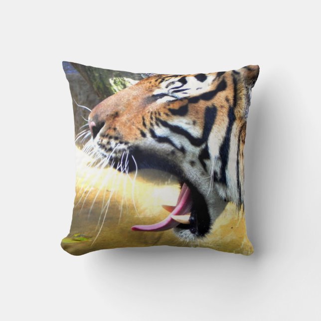 Dekoratives Tigerkissen Kissen (Vorderseite)