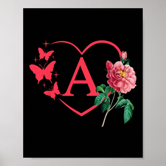 Dekoratives Valentins  Poster (Vorne)
