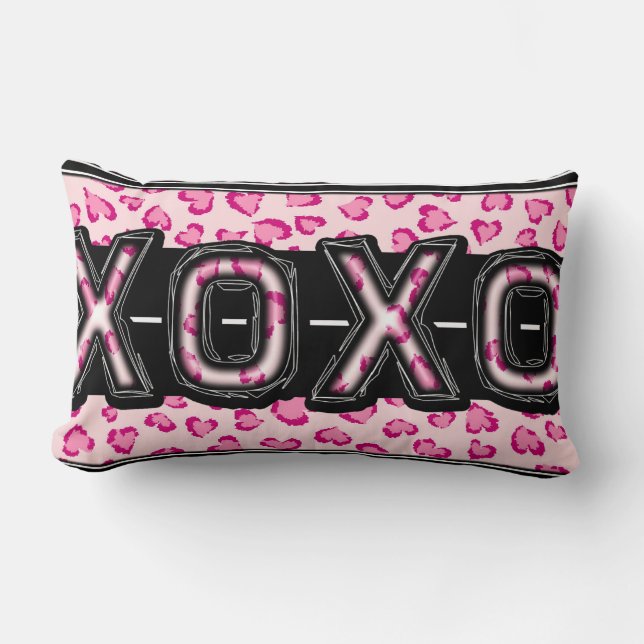 Dekoratives XOXO Kissen (Vorderseite)