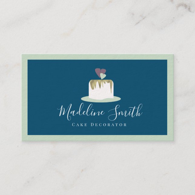 Dekorator für Hochzeitstorte Visitenkarte (Vorderseite)