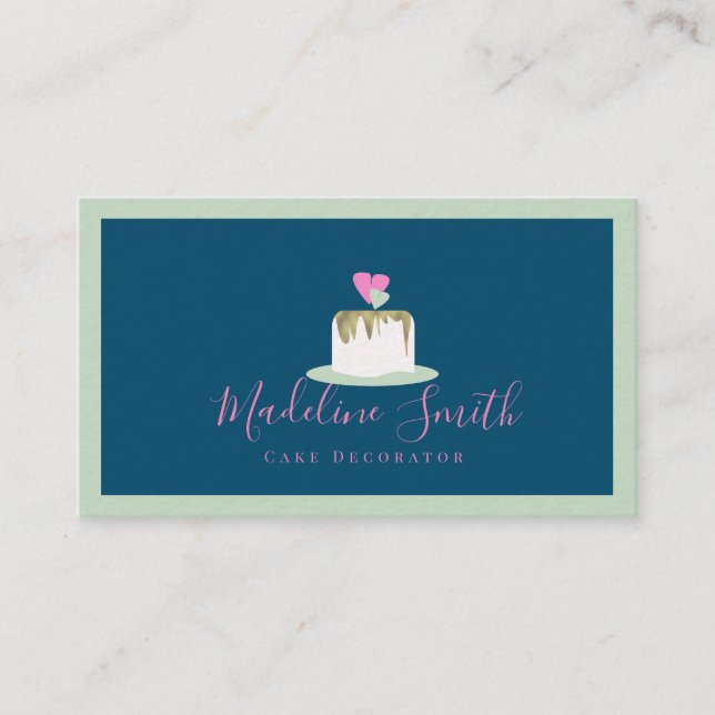 Dekorator für Hochzeitstorte Visitenkarte (Vorderseite)