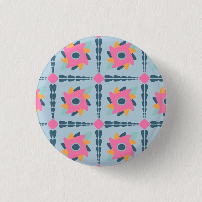 Dekorfarbene Fliese Button (Vorderseite)