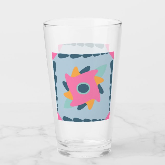 Dekorfarbene Fliese Glas (Vorderseite)