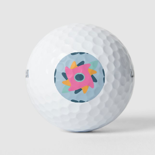 Dekorfarbene Fliese Golfball (Vorderseite)