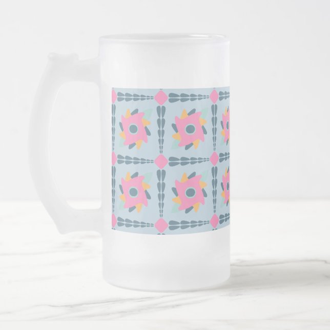 Dekorfarbene Fliese Mattglas Bierglas (Links)