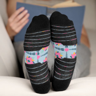 Dekorfarbene Fliese Socken