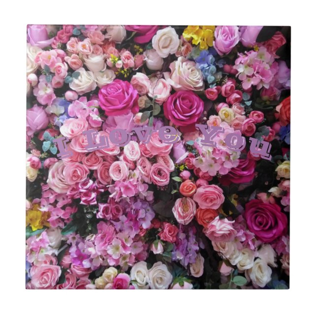 Dekorfliesen Liebe Rose Fliese (Vorderseite)