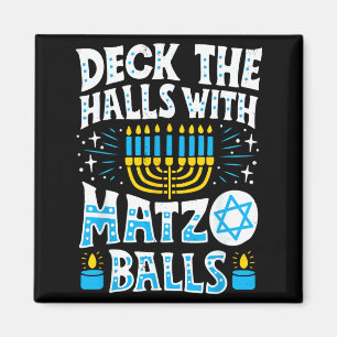 Dekoriere Die Halle Mit Matzo Chanukka Lustiges Jü Magnet