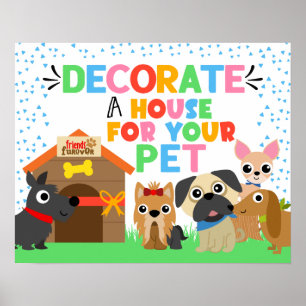 Dekorieren Sie Ihr Pets House-Abonnement Poster