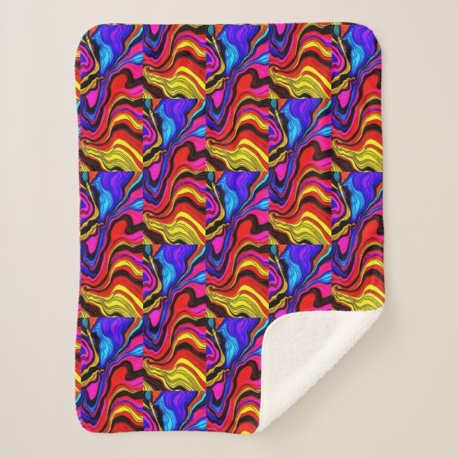 Dekoriert Sherpadecke (Vorderseite)