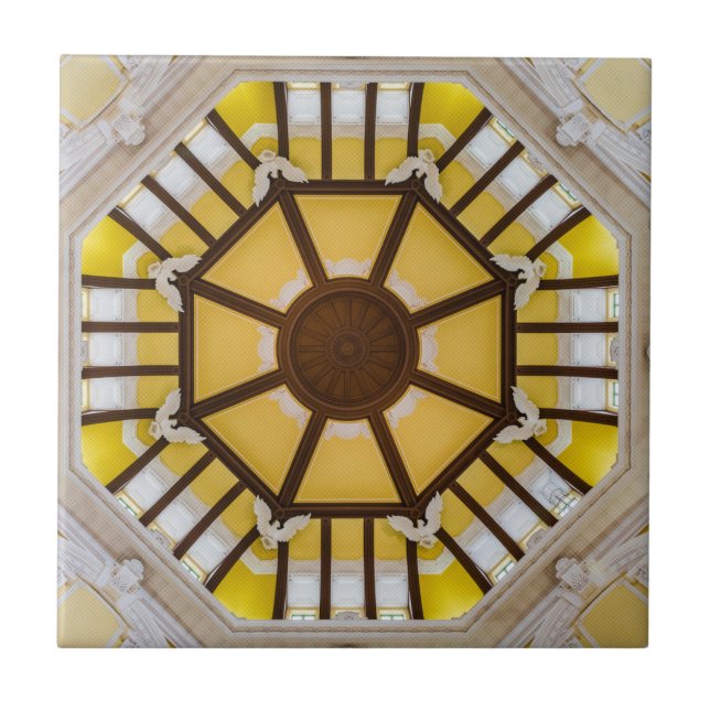 Dekorierte Decke am Bahnhof Tokio Fliese (Vorderseite)