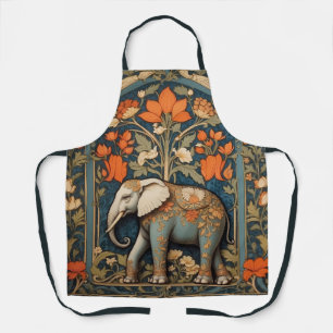 Dekorierte Elephant William Morris Inspirierte flo Schürze