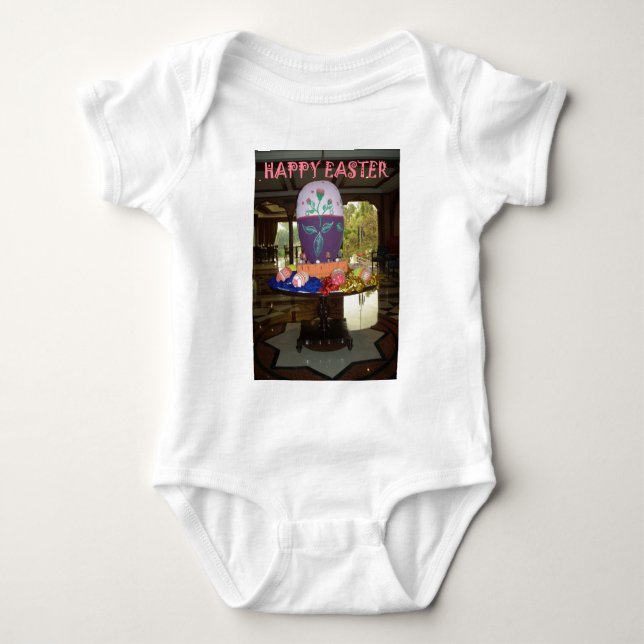 Dekorierte Ostereier Art Print Baby Strampler (Vorderseite)