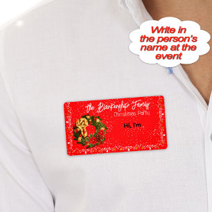 Dekorierte weihnachtliche Kronen-Papiermarke