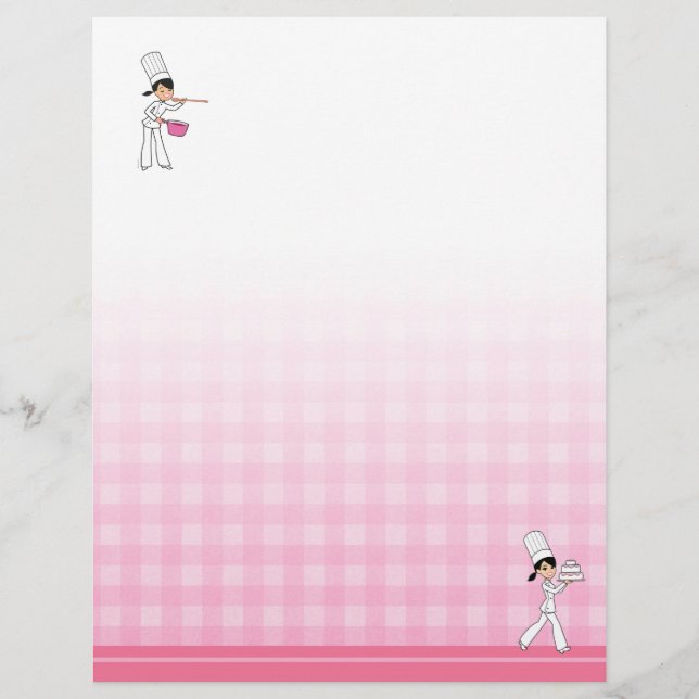 Dekorierter Letterhead für Recipe Binders (Vorderseite)