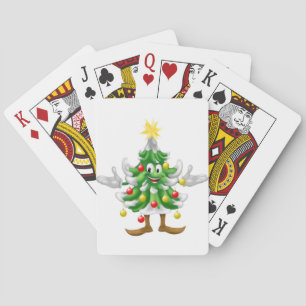 Dekorierter Weihnachtsbaum Spielkarten