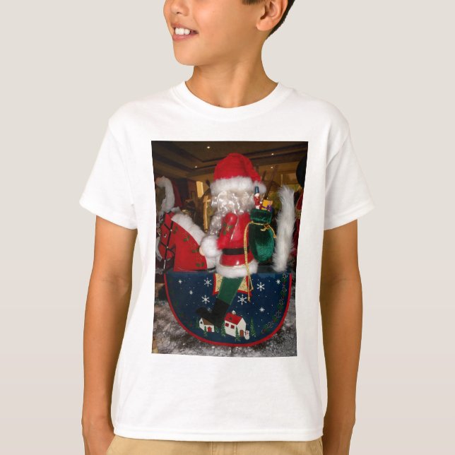 Dekorierter Weihnachtsmann Weihnachtskunst Print/D T-Shirt (Vorderseite)