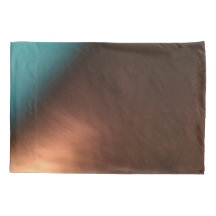 Dekorkissen in Aquamarinen und Kupferbraun