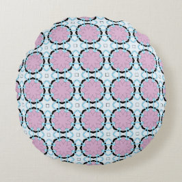 Dekorkissen mit geometrischem Muster Rundes Kissen