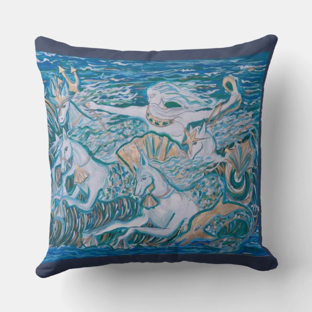 Dekorkissen Thema Poseidon Kissen (Rückseite)