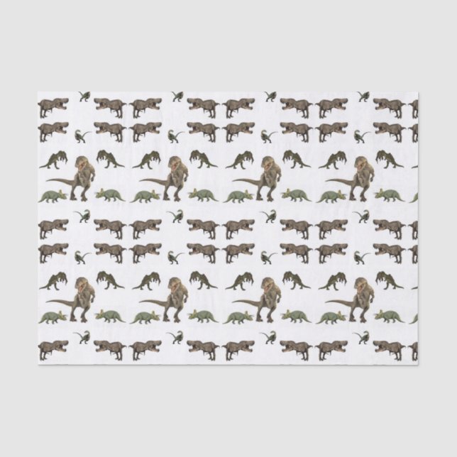 Dekorpapier Dinosaur Seidenpapier (Vorderseite)