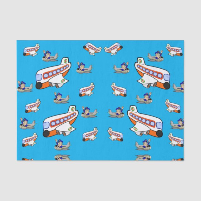 Dekorpapier-Flugzeuge Seidenpapier (Vorderseite)