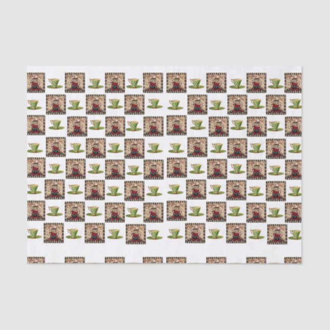 Dekorpapier Kaffee Cup Seidenpapier (Vorderseite)