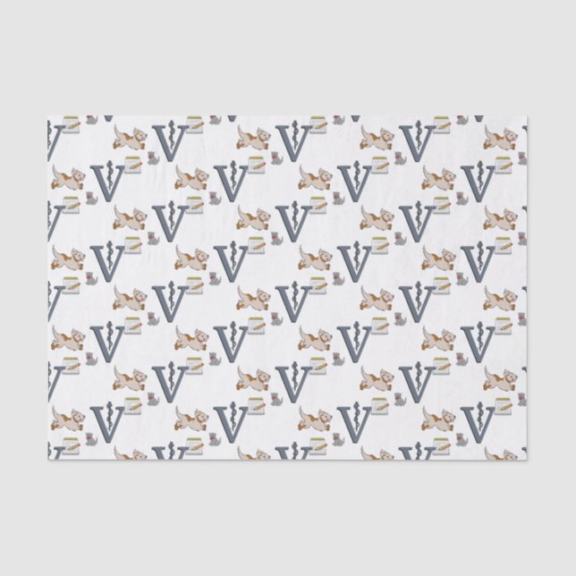 Dekortierpapier Veterinärmedizin Seidenpapier (Vorderseite)