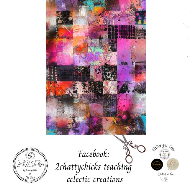 Dekoupage Abstrakt Artwork Grids Textures Muster Seidenpapier (Von Creator hochgeladen)