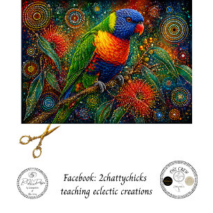 Dekoupage Australischer Regenbogen-Lorikeet-Wildli Seidenpapier