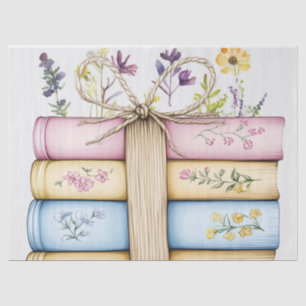 Dekoupage Books und Wilde Blume Seidenpapier