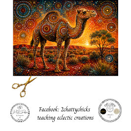 Dekoupage Came Aboriginal Inspirierte Kunst   Seidenpapier