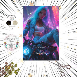 Dekoupage Classic Poster Futuristic Biker Chic Seidenpapier