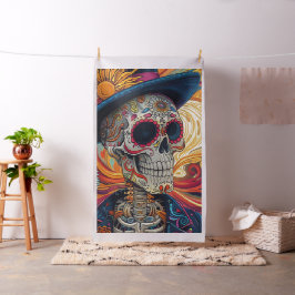 Dekoupage Day of Dead Skeleton Vibrant Stoff