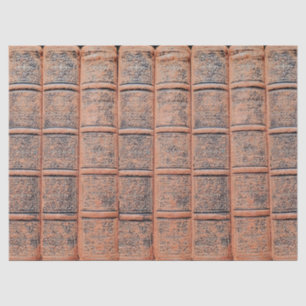 Dekoupage der alten Beige Buchbibliothek Seidenpapier