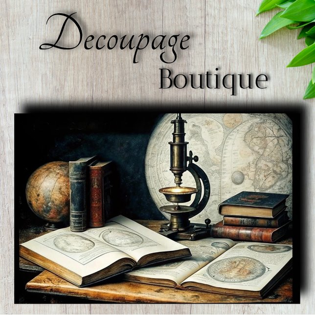 Dekoupage der antiken Kartografie Seidenpapier (Antique Cartography Study Decoupage Tissue Paper)